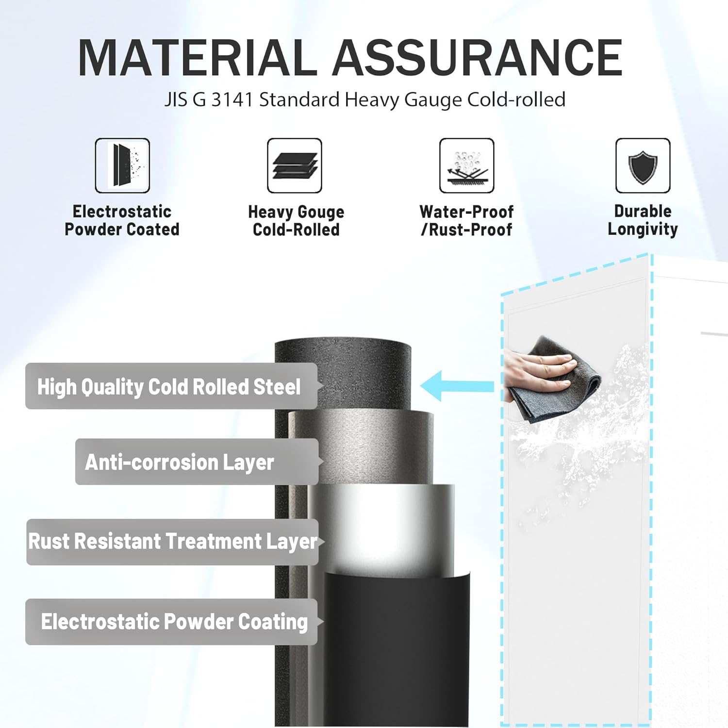 61.02" Pantry Cabinet, Kitchen Pantry Storage Cabinets with Adjustable Shelves and Feet, White Pantry Storage Cabinet for Kitchen, Dining Room, Living Room and Bathroom Cupboard Furniture