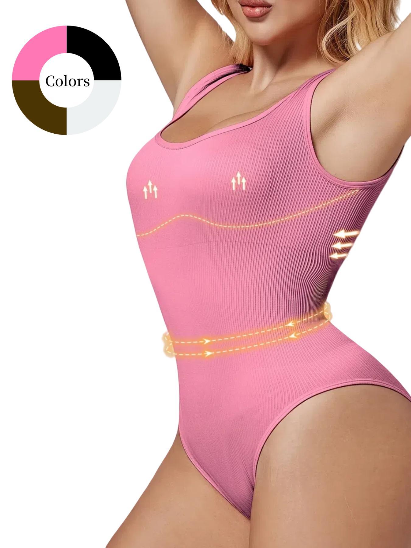 Women's Square Neck Ribbed Crop Top, Sleeveless Bodysuit, Slimming Bodysuit, Tummy Control, Belly Control Bodysuit, All-Season Women's Bodysuit, Stretchy Bodysuit, Shaping Waist Bodysuit, Tummy Control Clothes