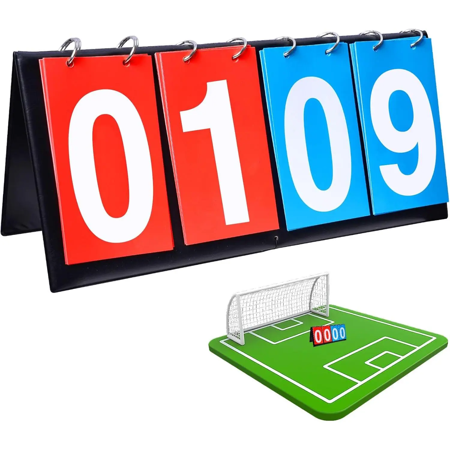 Sports & Outdoor Coaches' & Referees' Scoreboard, Easy Dismantling Score Keeper with PU+ Membrane Paper for Basketball, Tennis Games, Sports Games, No