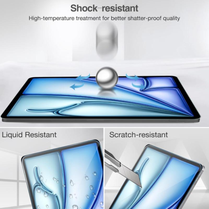 2 Pack HD Screen Protector Film, Anti-Fingerprint Tempered Glass for iPad Pro 13-Inch M4/air 13-Inch M3/m2, Scratch-Resistant, Bubble-Free, Installation