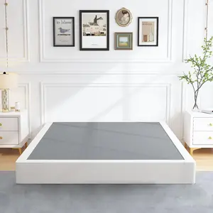 7 Inch Heavy Duty Metal Box Spring Mattress Foundation 3000lbs Max Weight Capacity/Non-Slip/No Noise/Easy Assembly/Easy Clean Cover,Full