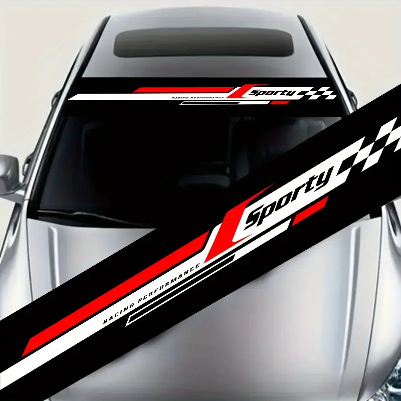 Car Windshield Sticker, Car Body Decorative Decals, Waterproof Self-adhesive Car Stickers, Universal Car Exterior Accessories