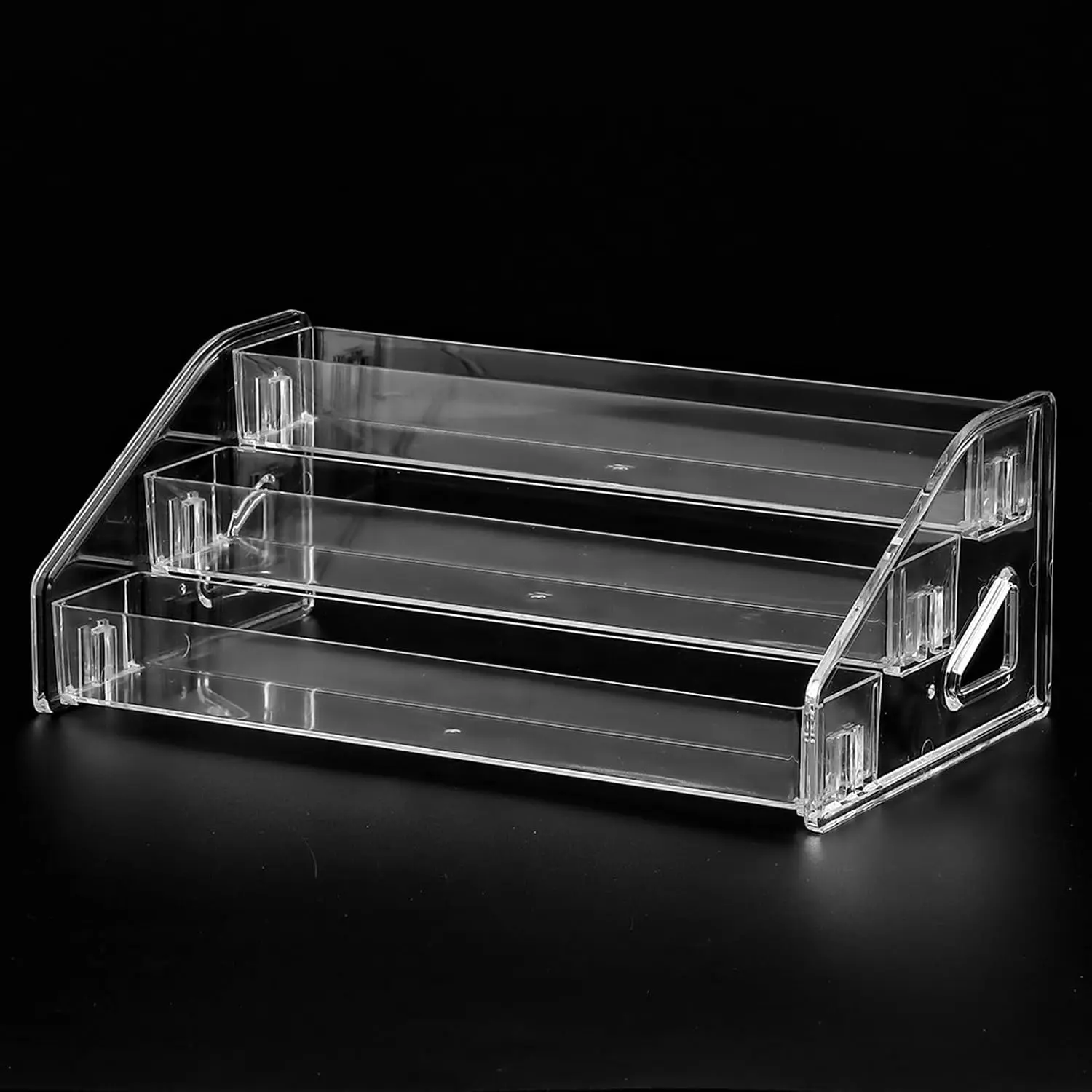 3-Tier   Polish Organizer Stand for Perfume &  | Clear storage rack, multi-purpose holder for makeup,  bottles & essential oils, for ,  salon, or art studio