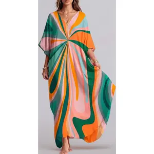 Beach Cover Ups for Women Dress Long Kaftan Roper Moo Moos Nightgown Muumuu Plus Size Mrs Caftan Mumus