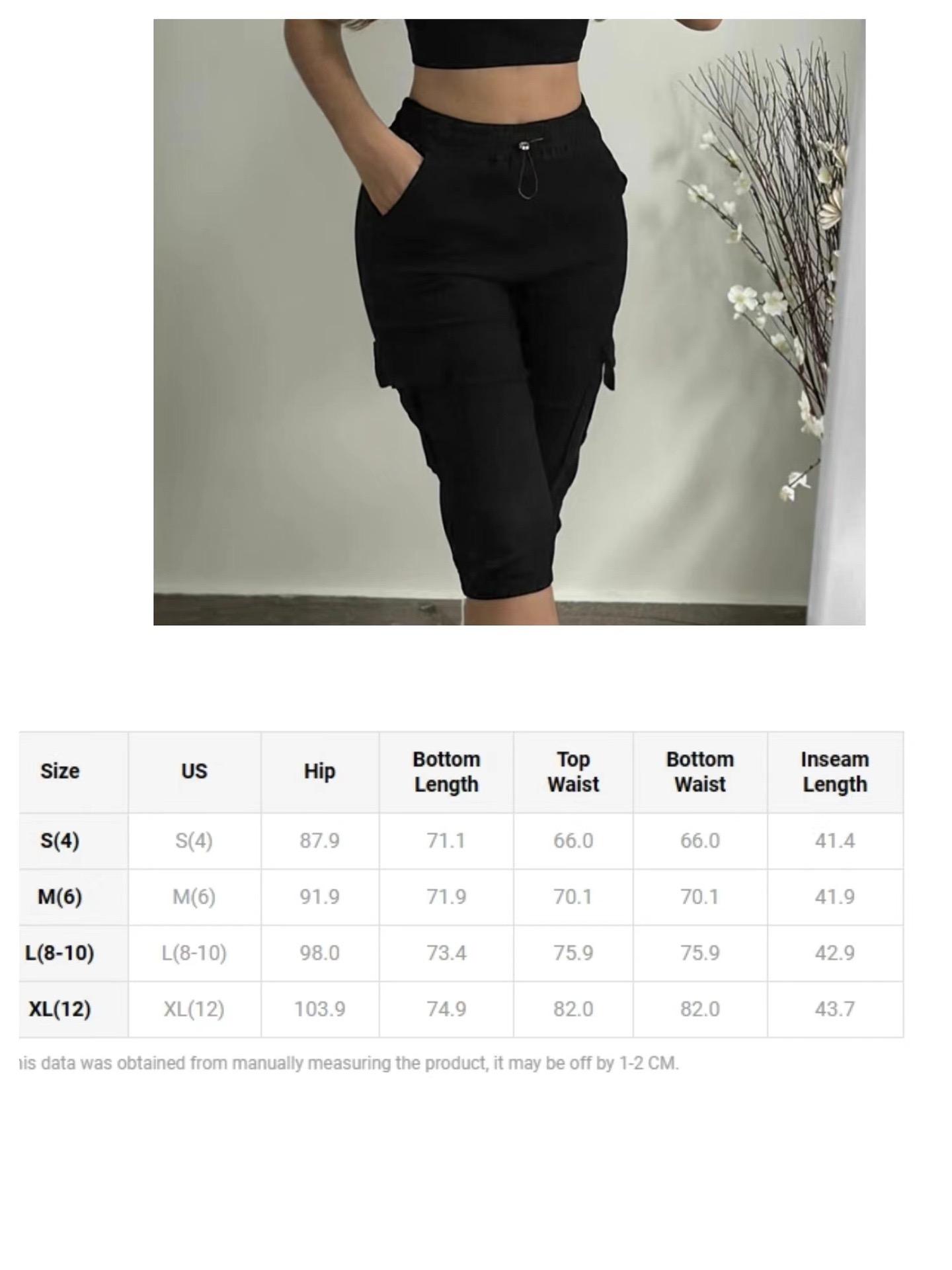 New2025Casual Shorts with Drawstring for Women - Red, Comfortable Stretch Fabric, Multiple Pockets, Summer Casual Wear, Casual Style, Drawstring Waist