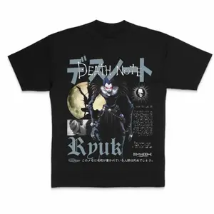 Ryuk Moon Light Vintage Graphic Tee, Ryuk Tee, Death Note Shirt, Manga Anime Shirt, Unisex T-Shirt, Anime Clothing, Top Menswear Womenswear Streetwear Fit Tshirt