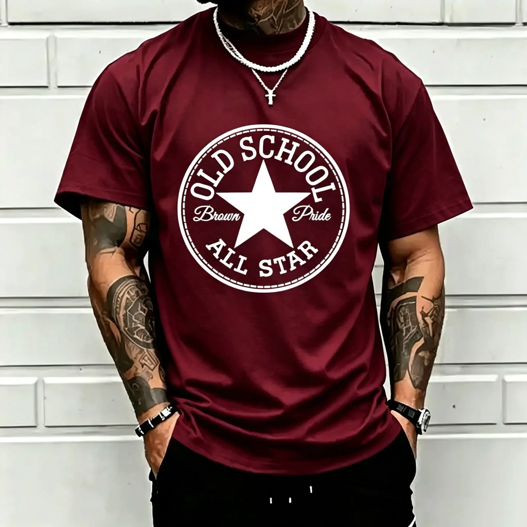 （230g）Classic Unisex T-Shirt in 100% Cotton, Casual Regular Fit Crew Neck Top, Soft Breathable Fabric for Everyday and Outdoor Wear, Men's T Shirts