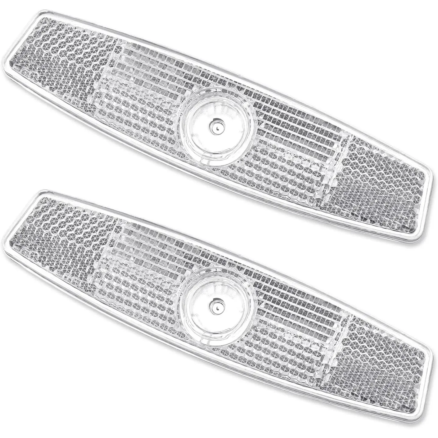 2 count  Reflectors, White  Wheel Reflectors  Reflector Portable Bikes Lights Mountain Safety  Light Bikes Reflector for Men Women Night Riding