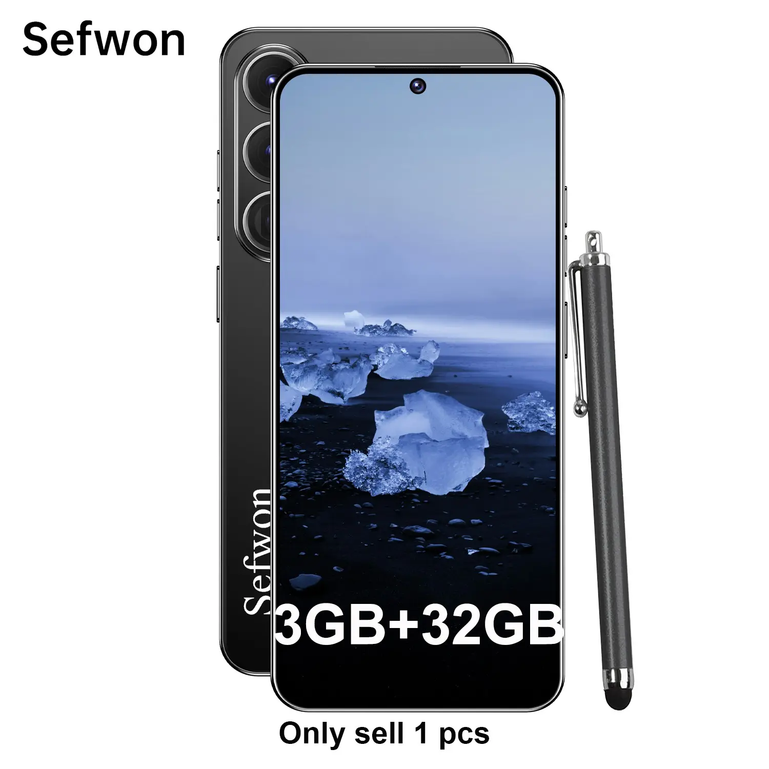 2026 Sefwon Android Phone S25 Max, Octa-Core Cpu, Android 12, 3gb+32GB RAM, 3200mah Battery, Dual Sim, 6.56-Inch Screen, Free Accessories