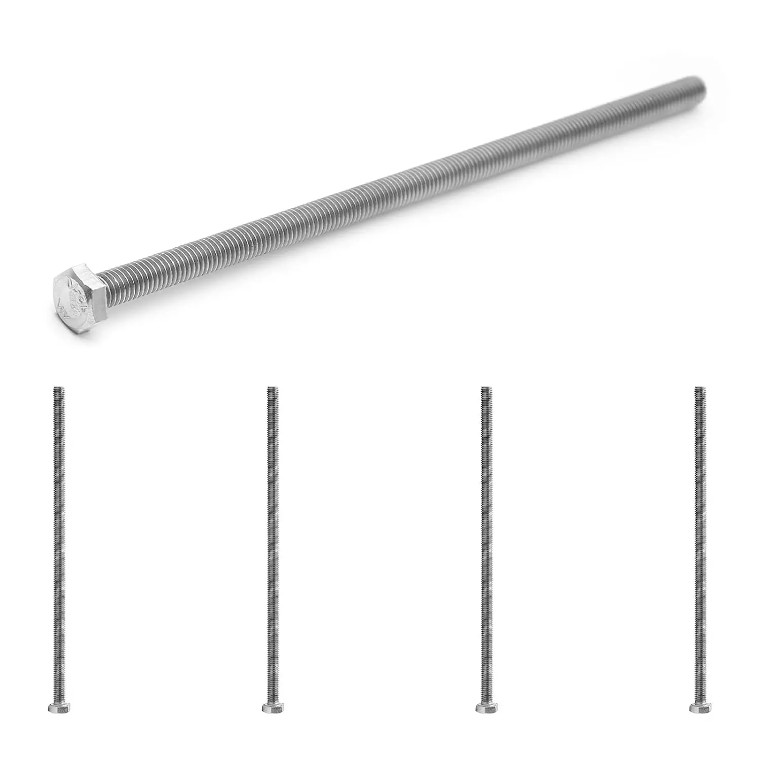 4 count M6 Hex Bolt, M6-1 x 150mm | Hex  Screws , 304 Stainless Steel, Tap