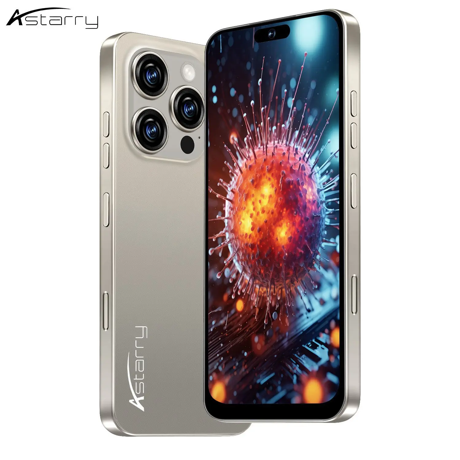 Astarry-16 Pro Max 4g Unlocked Smartphone, Smart Touchscreen Cellphone, Modern Phone, Octa-Core Processor, 4GB RAM + 64GB Storage, 6.93-Inch HD Display, Dual Cameras, 4100mah Battery, Dual Sim, Android System