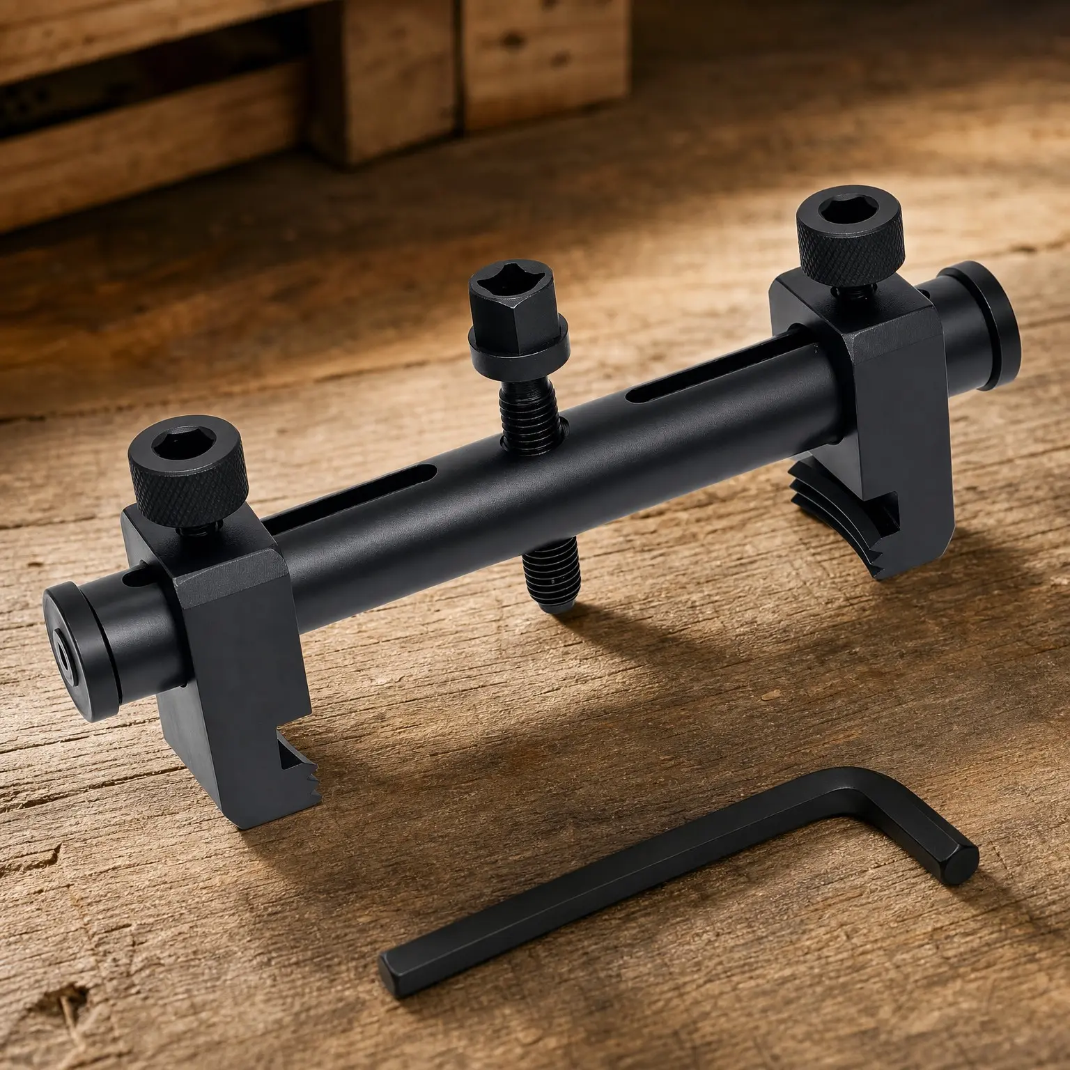 Universal Adjustable Crankshaft Pulley Puller Removal Tool, Ribbed Drive Pulley Remover for Crankshafts, Alternators, A/C Units & Water Pumps (35mm-160mm)