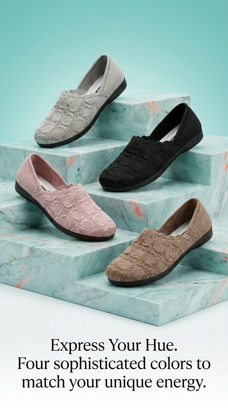 Breathable Elastic Upper Slip-Ons  Foldable Lightweight Casual Shoes  Soft Cushion Sole for Daily Walking