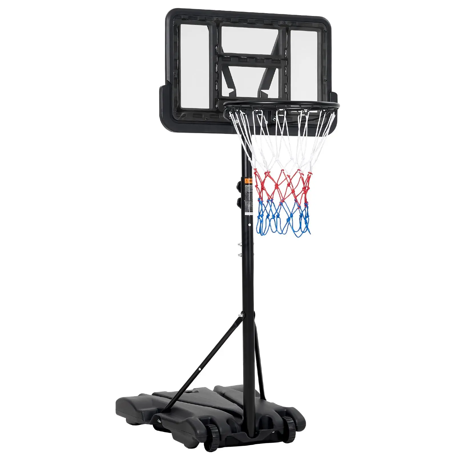 GARVEEPortable Basketball Hoop with Adjustable Height from 5FT to 7FT, Featuring a 28-Inch Shatterproof Backboard and Wheels for Easy Mobility, Suitable for Backyard, Driveway, and Indoor Use