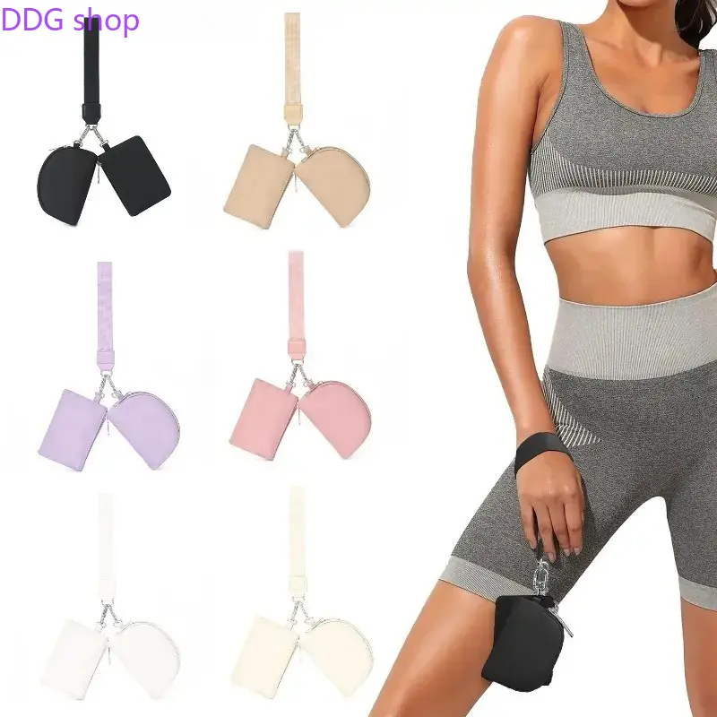 Mini Wrist Pouch, Slim Card & Coin Holder, Portable Wrist Wallet, Trendy Everyday Carry Accessory, Compact Pocket Organizer for Cards, Cash & Small Essentials, Ideal for Sports, Fitness, Daily Errands, Outdoor Activities & Casual On-the-Go Use