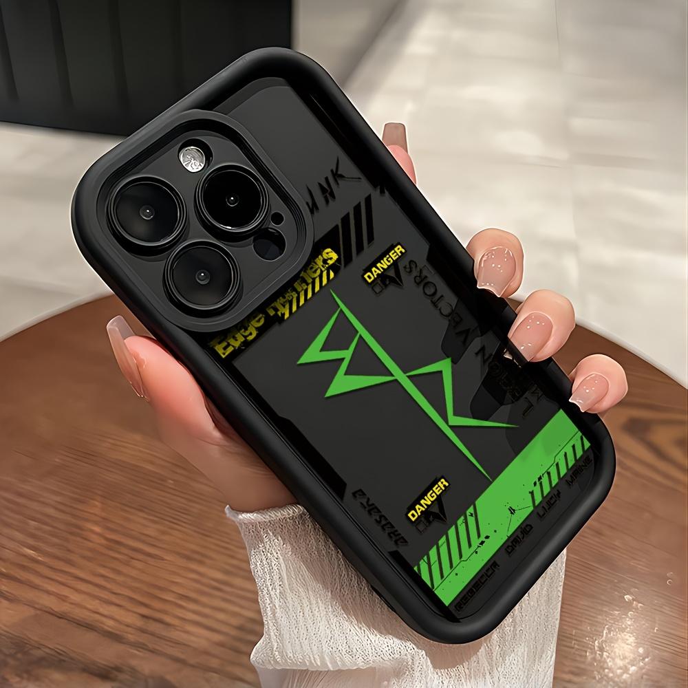 Phone Case: Cyberpunk Style Frame Pattern Phone Case for iPhone 17 E Air Pro ProMax iPhone16 15 14 Plus 13 12 Mini 11 X XS XR Shockproof Soft TPU Back Cover