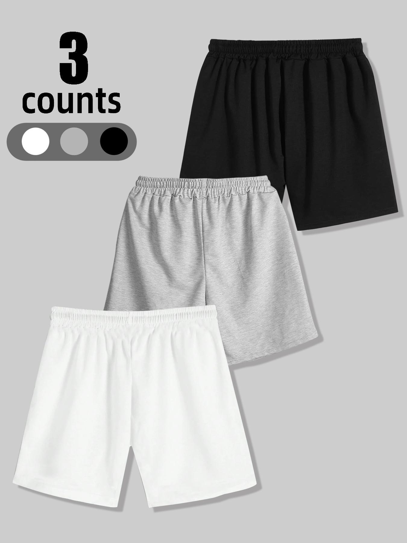 Men's Letter & Cross Print Shorts, Casual Loose Shorts for Summer, Men's Bottoms for Daily Wear, Shorts for Men, Clothing, Graphic Print Shorts