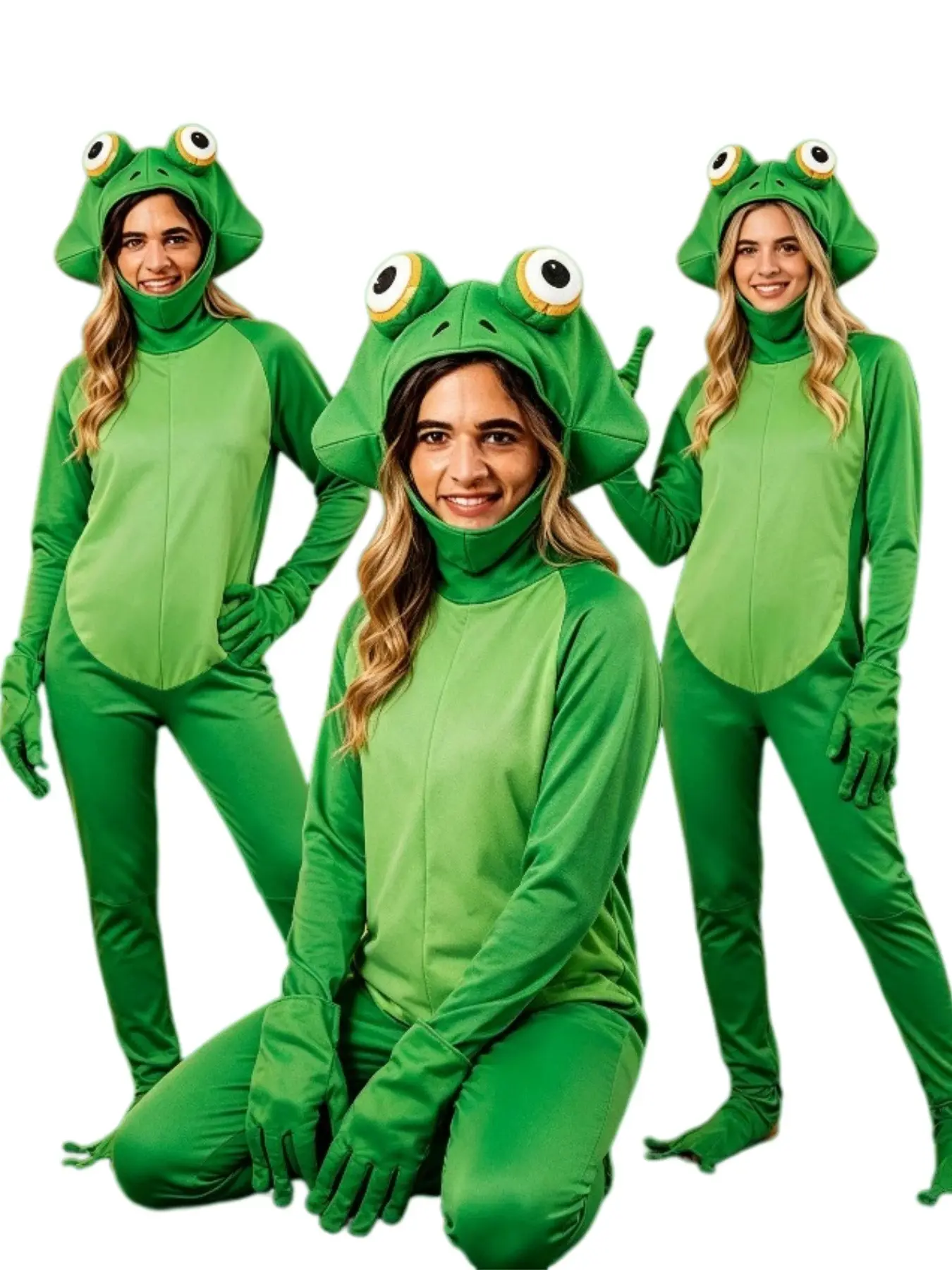 Halloween Frog Prince Women's Clothing Innovative Full Body Plush Jumpsuit Silly Wearable Onesie Themed Party Animal Role-playing Cosplays Costumes