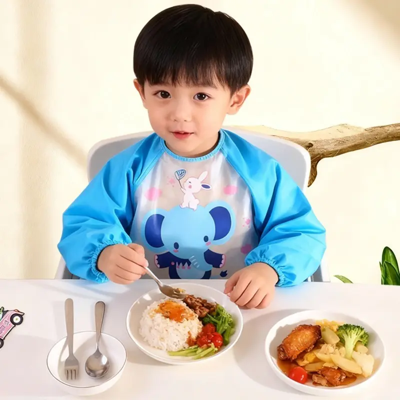 Waterproof Reversible Smock Bib, Multi-Use Stain Resistant Protective Cover, Durable Unisex Apron for Art Painting Baking Crafting & Messy Activities