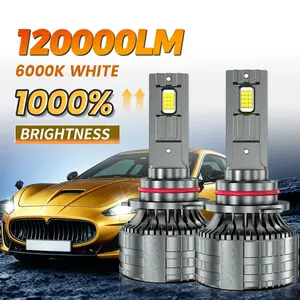 2-Pack High-Power 220w LED Car Headlights, 120,000 Lumens, Compatible with H4/h7, H1/h11, 9005/9006/9012, 12V Automotive Circuit