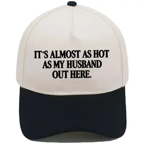 Main Character Energy Funny Slogan Baseball Cap Effortless Glamour Two Tone Beige Black Baddie Y2K Viral Humorous Statement Beach Vacation Trendy Sun Hat