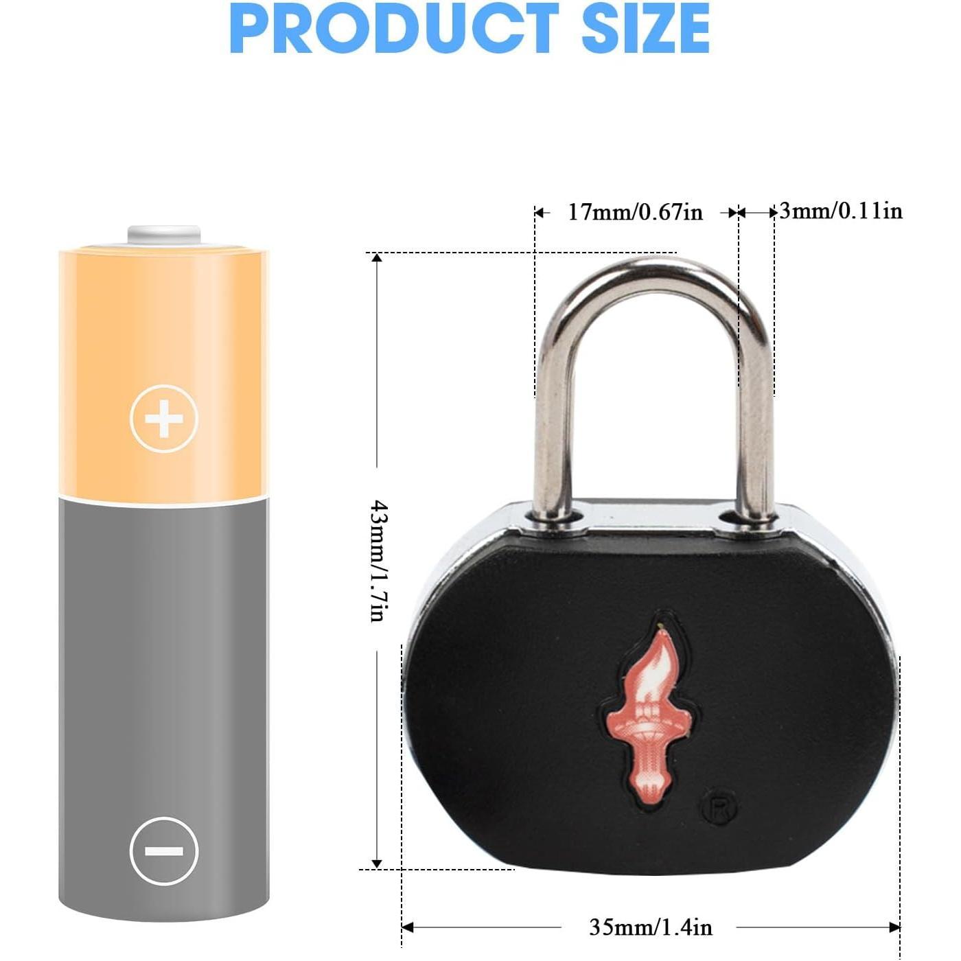 TSA Keyed Luggage Locks (3-Pack) - Suitcase Lock TSA Approved for Suitcases, Backpacks, Gym Lockers & School Bags | Compact & Durable ABS w/Electroplated Rings