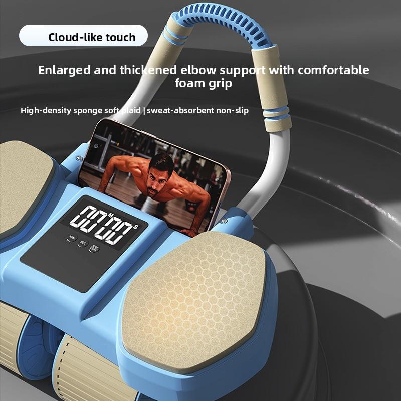 2026 four-wheel abdominal wheel automatic rebound abdominal device, thin belly curling device, abdominal muscle fitness equipment