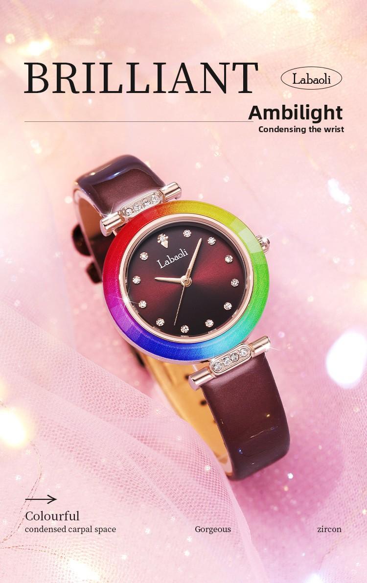 Women's Quartz Watch, Round Dial, Stainless Steel Strap, Elegant Design, Perfect for Parties & Daily Wear, Includes Gift Box, Stainless Steel Wristwatch