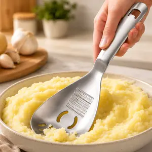 🥔 Effortless Mashed Potatoes in Seconds!| Multi-Use Stainless Steel Spoon🍴
