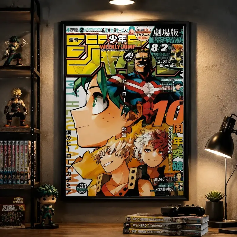 My Hero Academia Deku Poster -   Anime Shonen Jump vintage anime poster anime wall art otaku room decor Anime Poster Wall Art Print anime wall print manga lover anime fan fan art fan gift tribute anime artwork