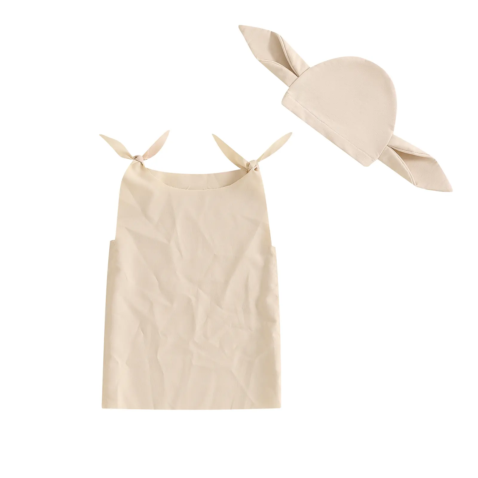 FOCUSNORM Baby Dobby Halloween Costume Infant Toddler Boy Girl Costumes Sleeveless Robe and House Elf Hat With Ears