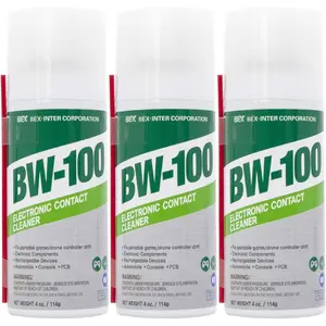 Non-Flammable Electronic Contact Cleaner Aerosol Spray Safely Cleans Joysticks, Computers, PCB and More Removes dust Dirt and contaminants Quick Dry 4oz/114g Pack of 3