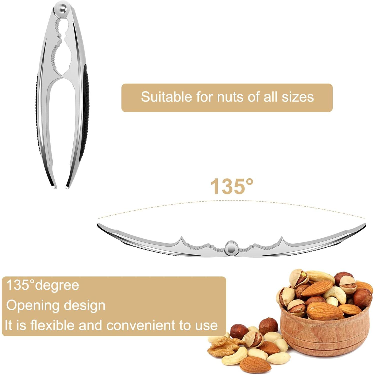 Nut Cracker Walnut Cracker Nutcracker for Nuts Heavy Duty Nutcracker Tool with Non-slip Handle for Pecan Hazelnuts Almonds Brazil Nuts Crab Lobster (2 Pack) Nut Cracker Walnut Cracker Nutcracker for Nuts Heavy Duty Nutcracker Tool with Non-slip Handle for Pecan Hazelnuts Almonds Brazil Nuts Crab Lobster (2 Pack)
