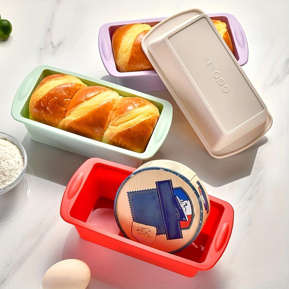 Two Silicone Bread Pans, Non-Stick And Easy to Release Rectangular Silicone Cake Pans, for Baking Bread, Flexible Silicone Baking Molds And Bread Molds, Toast Pans, Brownie Bread Pans, Cake Molds
