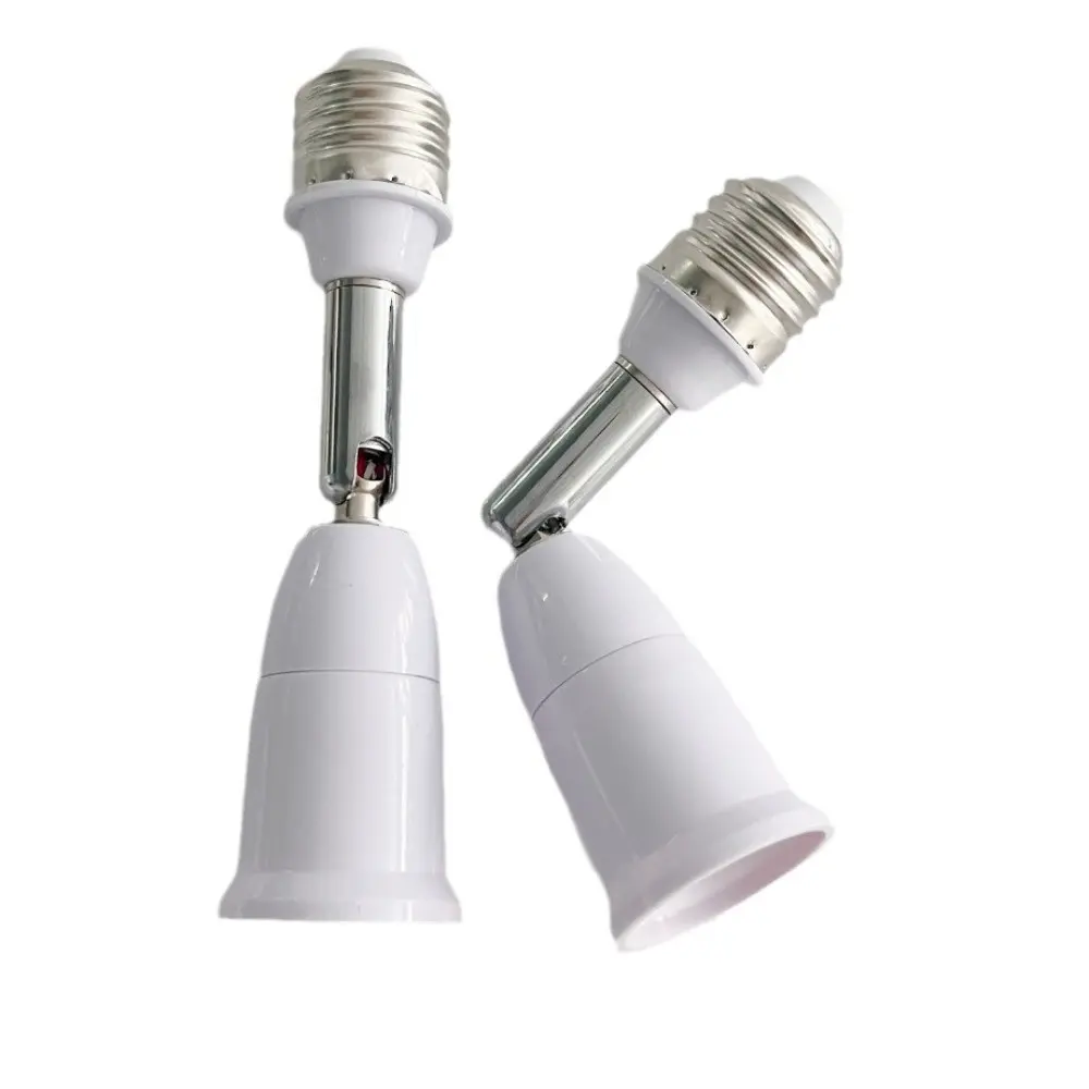 2-Pack Lamp Socket Extender Lighting, E26/e27 4.5 Inch, Adjustable 180° Vertical 350° Horizontal, Medium Screw Base Bulb Extender Plug