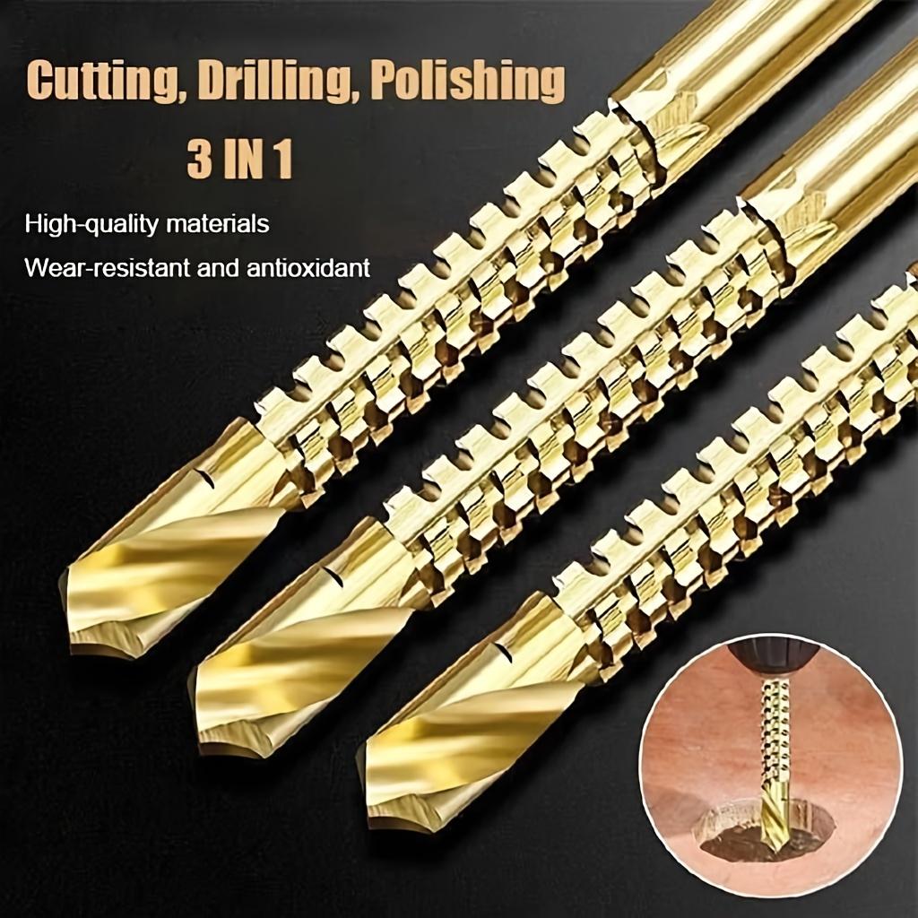 Metalworking Ldeal For Drilling,Titanium-Plated High Speed Steel Drill Bits Set for,Screwing,Boring,Carving,Cutting & Polishing.