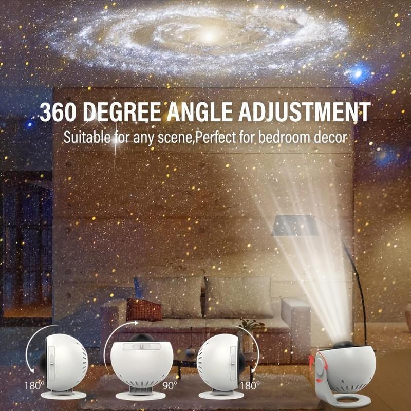 13 In 1 Galaxy Projector Novelty Light, Led Nebula Projector, 360° Rotatable Starry Sky Projector Ambient Light with 13 Film Disc, Night Decor Light for Bedroom, Living Room