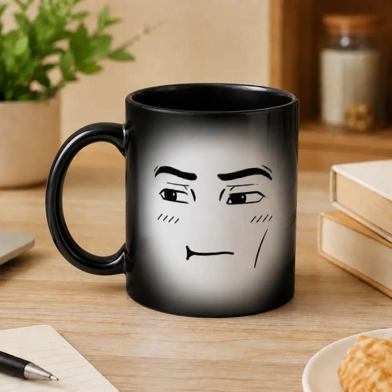 Funny Meme Face Mug 11oz, Color Changing Heat Activated Coffee Cup, Viral Expression Cup, Funny Hidden Surprise Mug, Gamer Gift, Gaming Gift, Novelty Coffee Cup