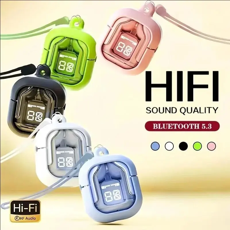 T2 Wireless Gaming Earbuds with Cable, Smart Voice Assistant, Bluetooth 5.3, ENC Noise Reduction, HD HiFi Stereo (Free Protective Case + Lanyard)