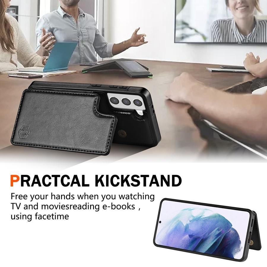 Wallet RFID Blocking Layer Protect Anti-Theft Magnetic Leather Case For Samsung Galaxy A15 A16 A17 A26 A35 A36 A53 A54 A55 A56