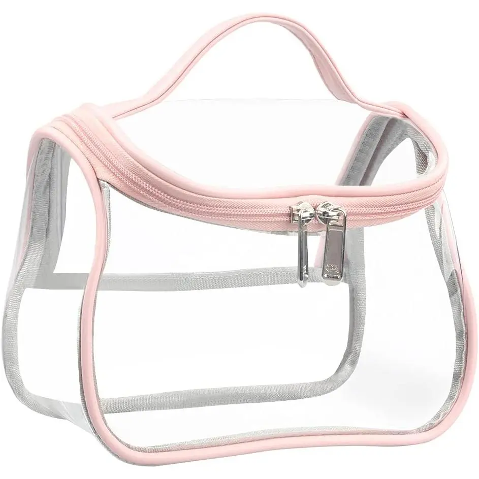 Heavy Duty Clear  Bag  Transparent Travel Makeup Toiletry Organizer Bag ()