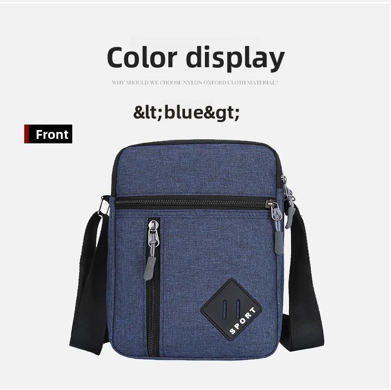 Casual Business Men Messenger Bag Version Simple Oxford Cloth Cross Body Shoulder Bag for Male Daily Use, Work, Travel Outdoors