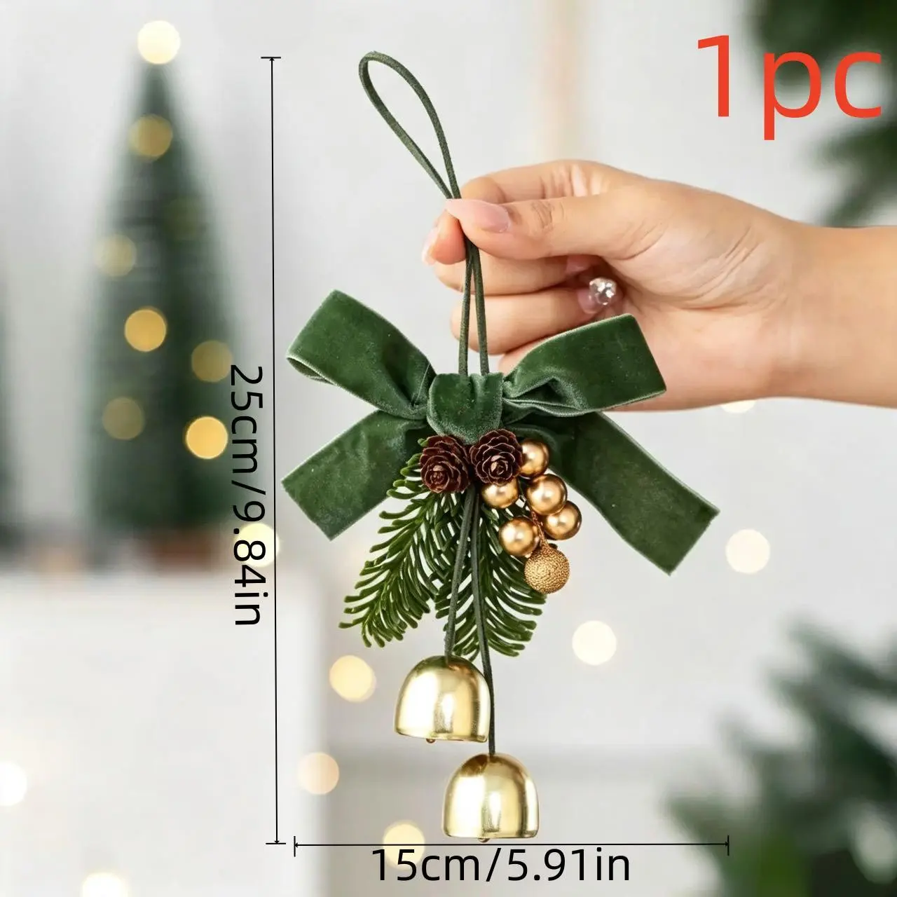 New 2026 Christmas Decoration, Bell Garland Hanging Ornament, Christmas Tree Decorative Item, Festive Holiday Accessory