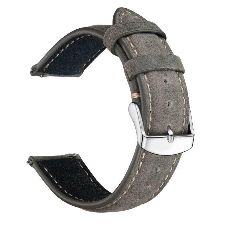 Vintage Crazy Horse Cowhide Leather Strap Unisex Genuine Leather Watch Strap Simple Design