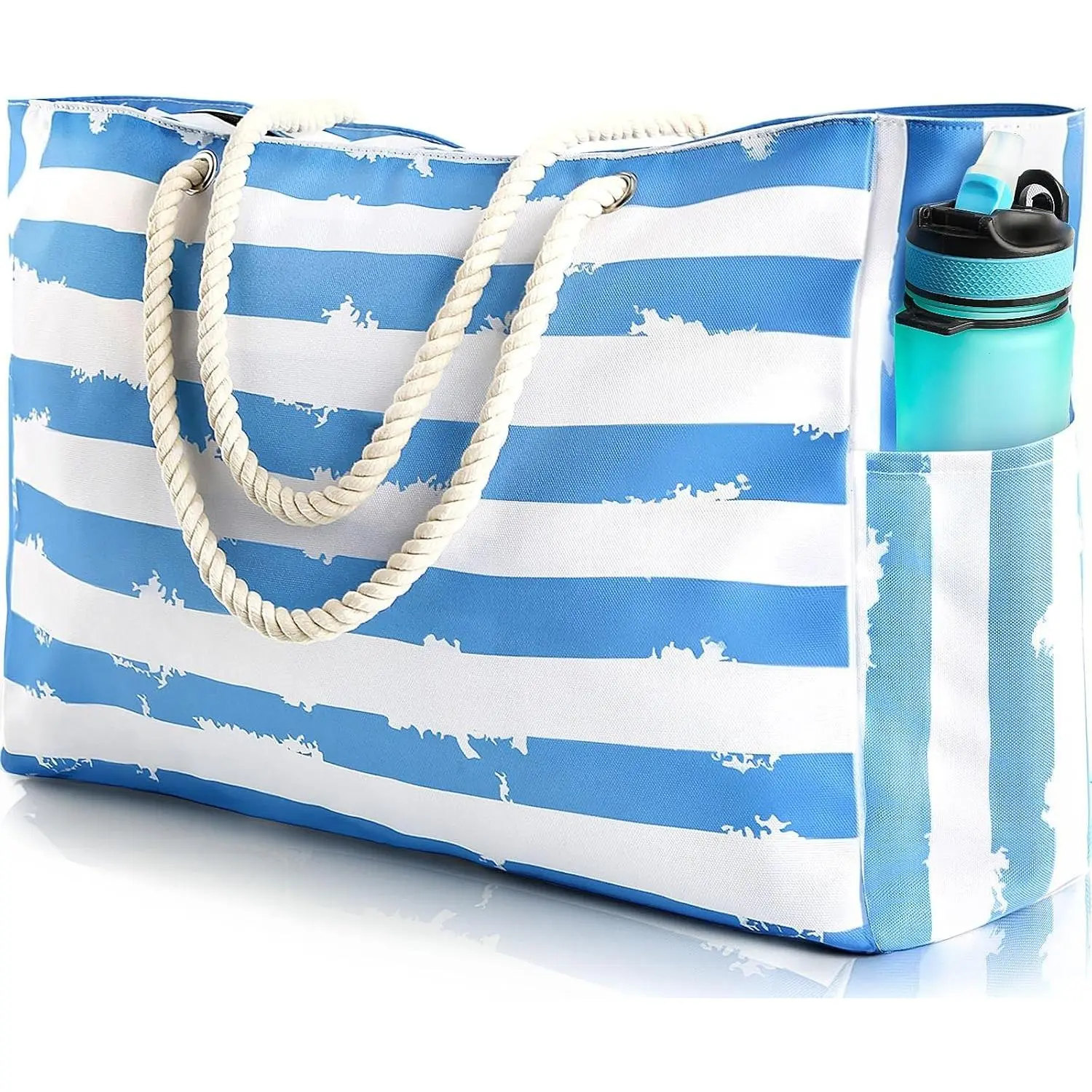 Large Beach Bag for Women & Men, Beach Bags Waterproof Sandproof, Travel Tote Bag, Swim Pool Bag for Family OutdoorGift