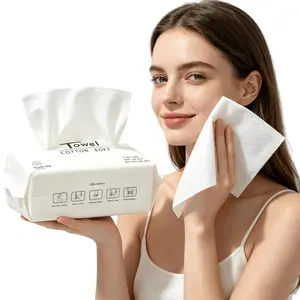 Disposable Clean Face Towels L, Ultra-Absorbent, Hypoallergenic & Soft - Makeup Remover Dry Wipes, Pamper Your Face, Feel Fresh & Radiant, Hygienic Towelettes, for All Skin Types (1/2/3/4Packs)