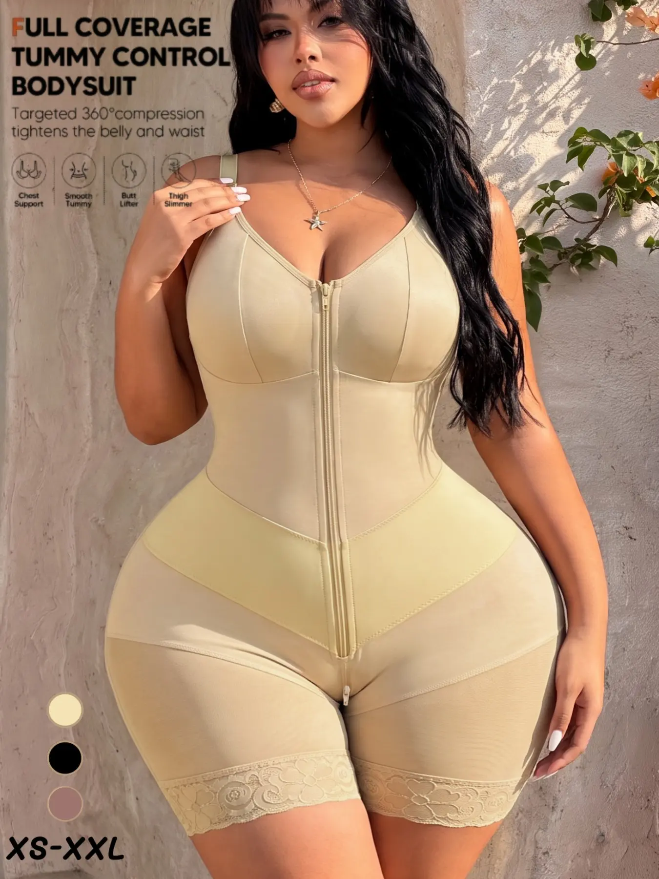 1 Count High Compression V-shaped Belts Shaperwear Bodysuit, Fajas, Colombian Shapewear,  Abdominal Waist Trainer, Butt Lifting And Tummy Control Body Shaper, High Support Jumpsuit, Romper, Suitable For Training Or Sports