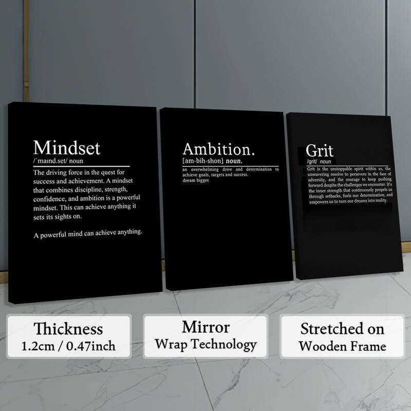 Wooden Framed Canvas Painting, 3 Counts/set Modern Art Inspirational Wall Art, Wall Decor for Home Living Room Bedroom Office Wooden Framed Canvas Painting, 3 Counts/set Modern Art Inspirational Wall Art, Wall Decor for Home Living Room Bedroom Office