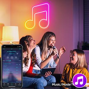 16.4Ft Neon Rope Lights,Flexible Led Rope Lights Control with App/Remote,Multiple Modes Rope Lights,IP65 Outdoor RGB Led Neons Lights,Music Sync Gaming Led Neon Light Strip for Bedroom Decor (50FT)