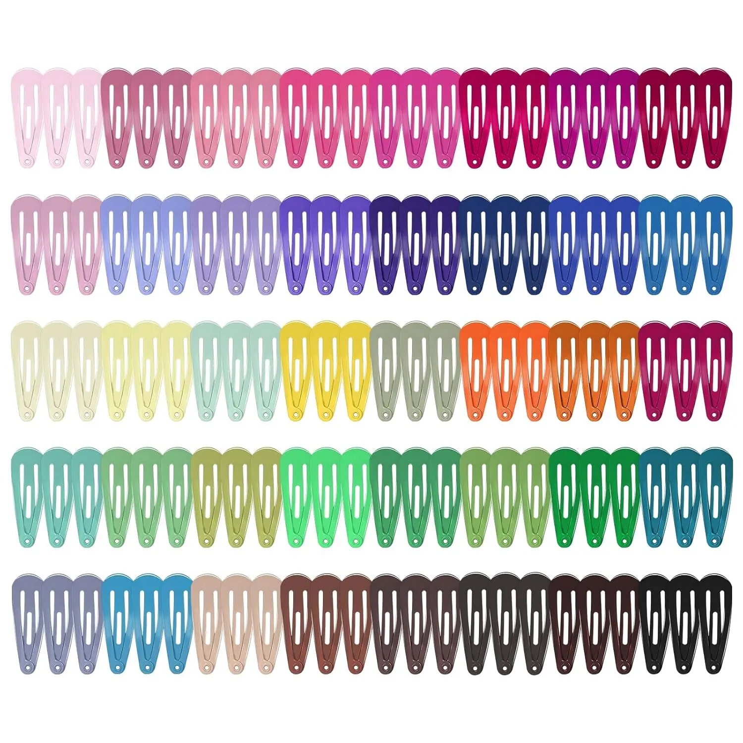 120 Pcs 40 Colors Metal Small Snap Hair Clips, 1.2 Inch Mini Hair Barrettes Hair Accessories for Baby Girls Toddlers Women, Birthday Holiday Gifts